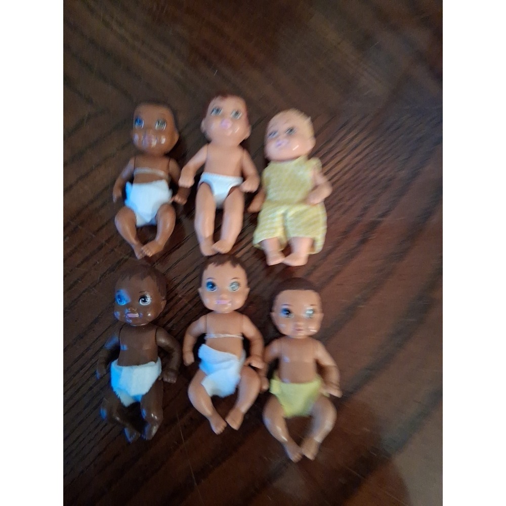 Barbie Skipper Babysitters Inc 3" Baby Doll Mattel Lot Of 6